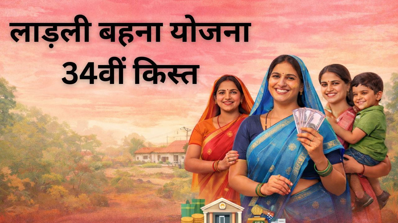 Ladli behna yojana 34vi kist date, Ladli behna yojana 34vi kist kab aayegi, 13 march ladli behna yojana