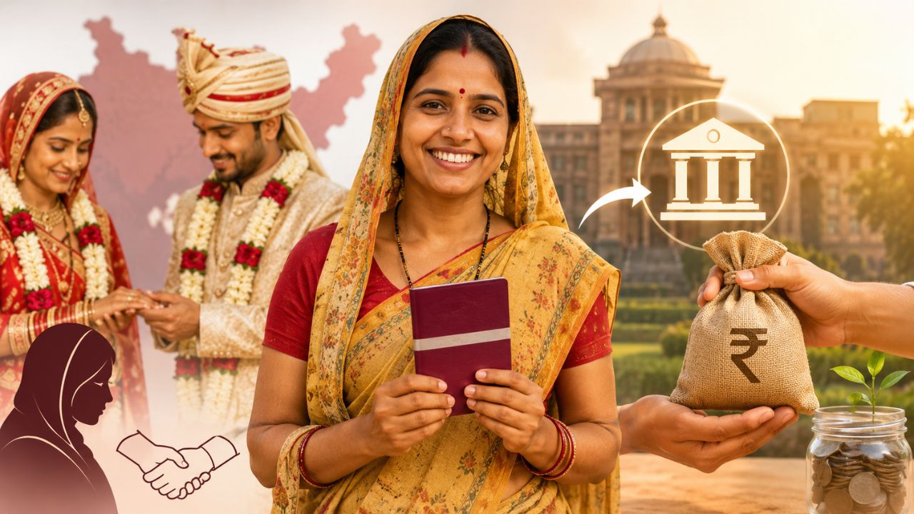 मुख्यमंत्री कल्याणी विवाह सहायता योजना, मुख्यमंत्री कल्याणी विवाह योजना 2026, मध्य प्रदेश विधवा पुनर्विवाह योजना, MP Kalyani Vivah Sahayata Yojana, विधवा महिलाओं को 2 लाख रुपये, मुख्यमंत्री विवाह सहायता योजना MP, विधवा पुनर्विवाह आर्थिक सहायता, MP सरकारी योजना 2026, कल्याणी विवाह योजना आवेदन प्रक्रिया, मध्य प्रदेश महिला सहायता योजना
